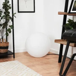 Lampadaire Loural Led Nickel Mat, 1 Lumiere, Telecommandes, Changeur De Couleurs