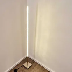 Lampadaire Lovrup Led Acier Inoxydable, 1 Lumiere