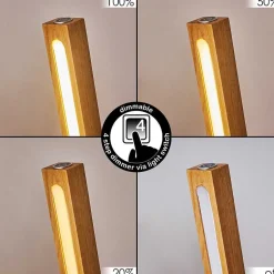 Lampadaire Madou Led Ecru, Noir, 1 Lumiere