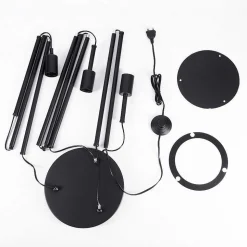 Lampadaire Maiford Noir, 3 Lumieres