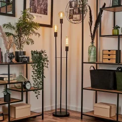Lampadaire Maiford Noir, 3 Lumieres