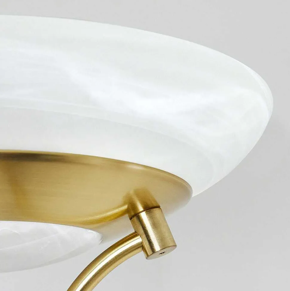 Lampadaire Mairoa Led Laiton, 2 Lumieres