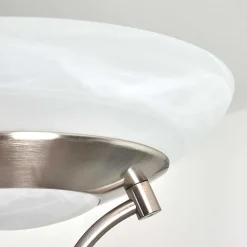 Lampadaire Mairoa Led Nickel Mat, 2 Lumieres