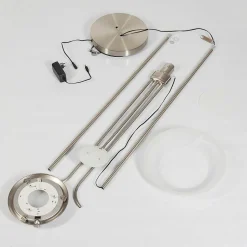 Lampadaire Mairoa Led Nickel Mat, 2 Lumieres