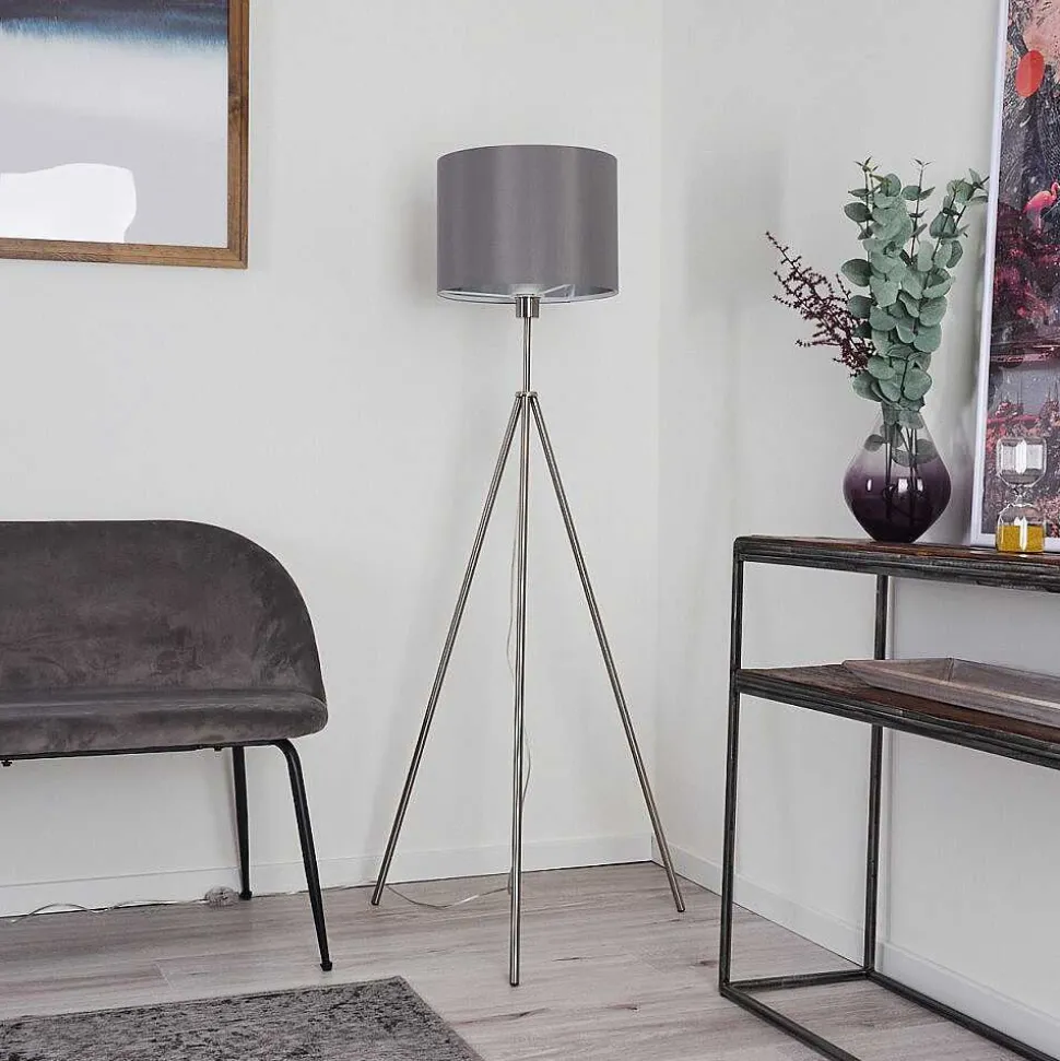 Lampadaire Malu Nickel Mat, 1 Lumiere