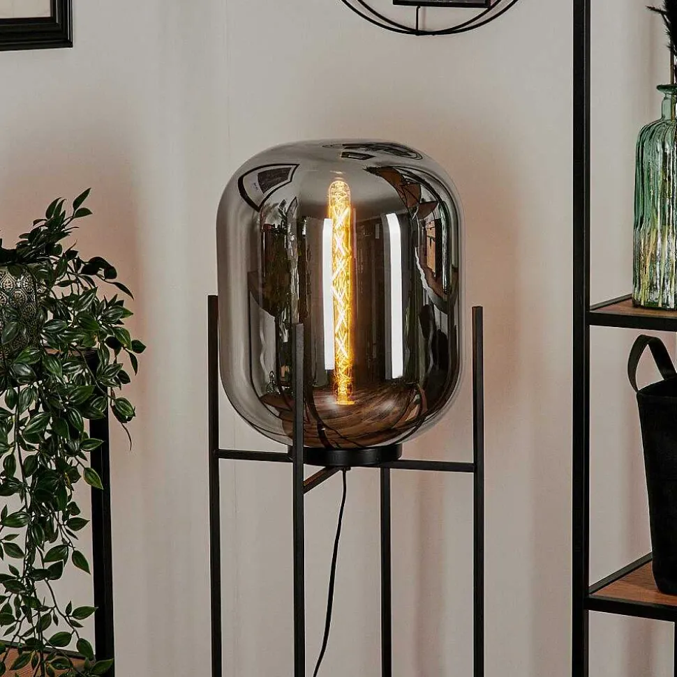 Lampadaire Manzano Noir, 1 Lumiere