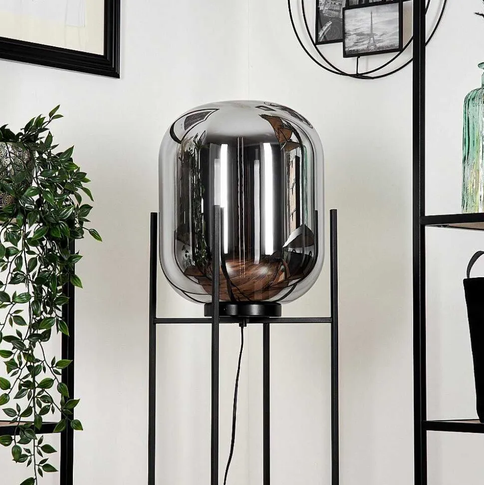 Lampadaire Manzano Noir, 1 Lumiere