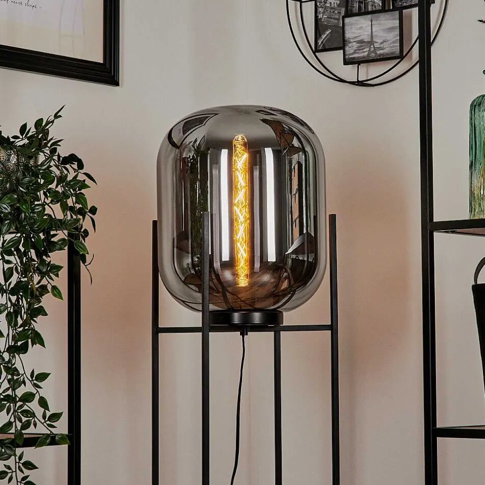 Lampadaire Manzano Noir, 1 Lumiere