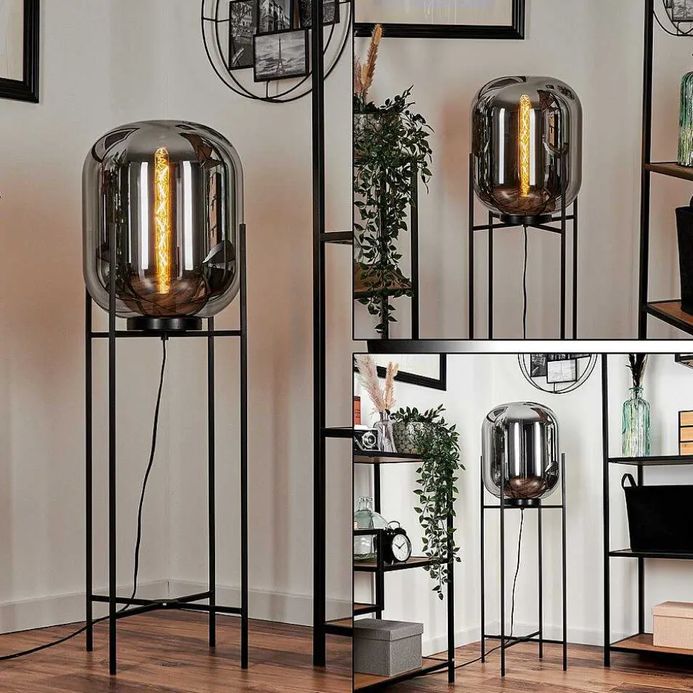 Lampadaire Manzano Noir, 1 Lumiere