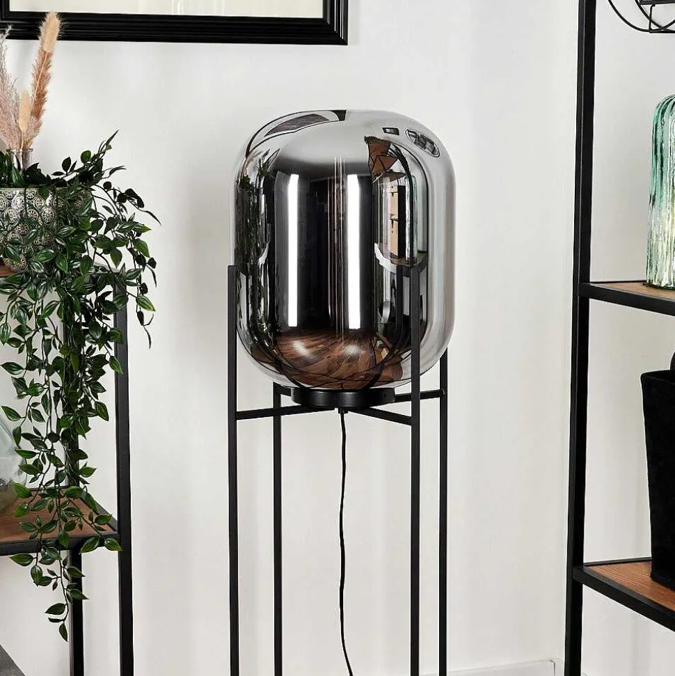 Lampadaire Manzano Noir, 1 Lumiere