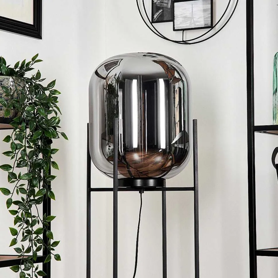 Lampadaire Manzano Noir, 1 Lumiere