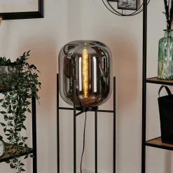 Lampadaire Manzano Noir, 1 Lumiere