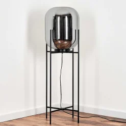 Lampadaire Manzano Noir, 1 Lumiere