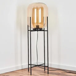 Lampadaire Manzano Noir, 1 Lumiere