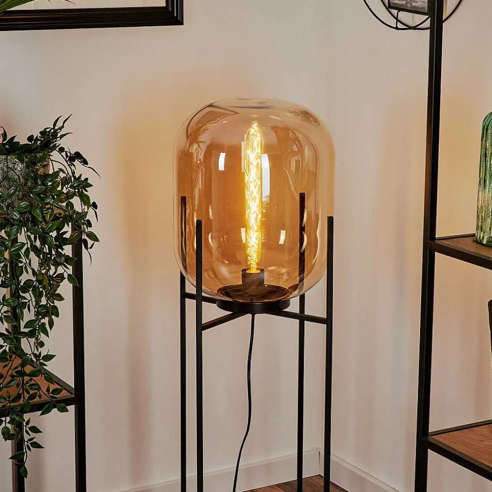 Lampadaire Manzano Noir, 1 Lumiere