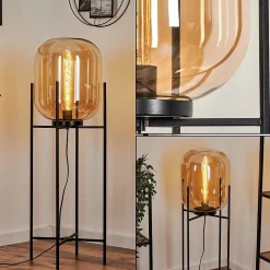 Lampadaire Manzano Noir, 1 Lumiere