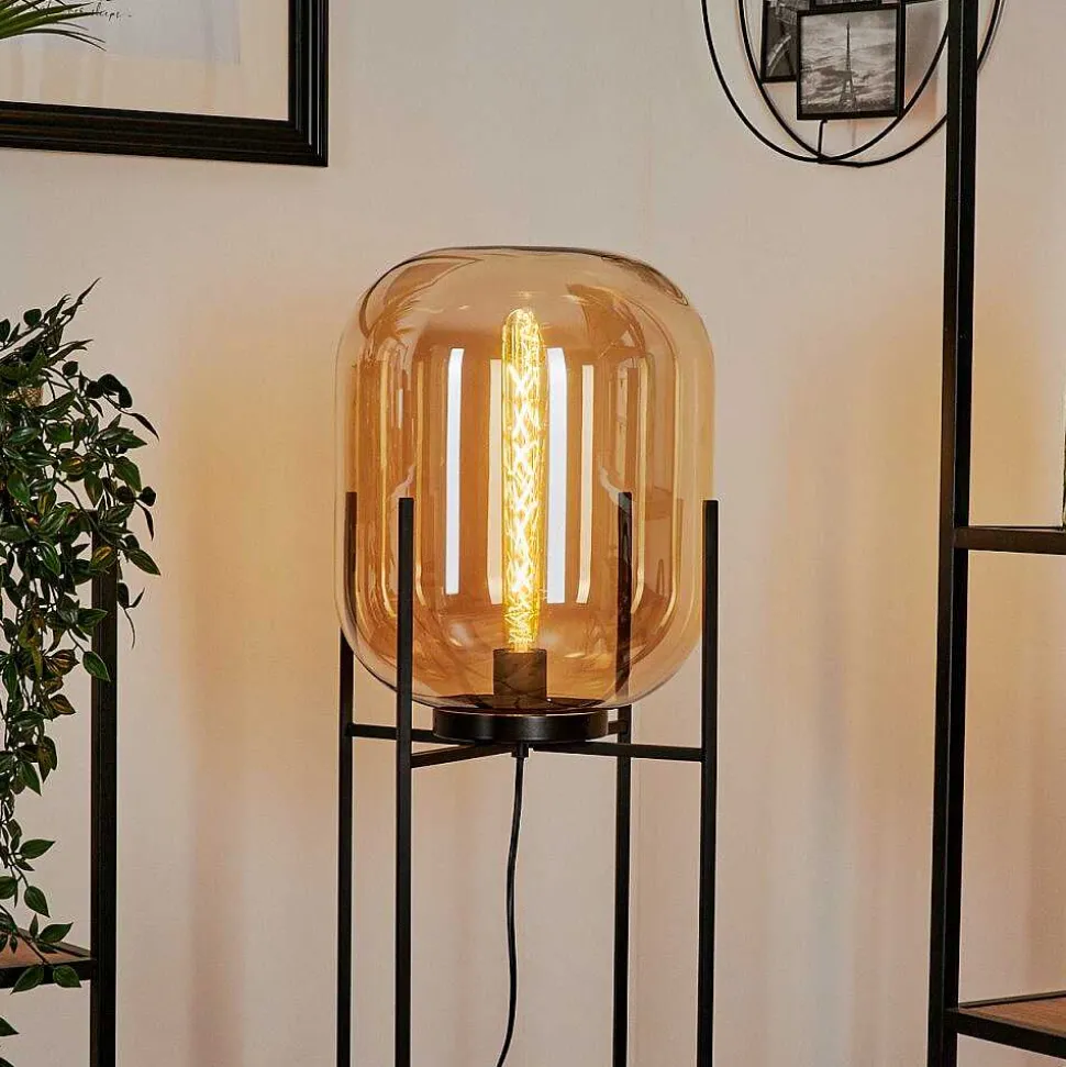 Lampadaire Manzano Noir, 1 Lumiere