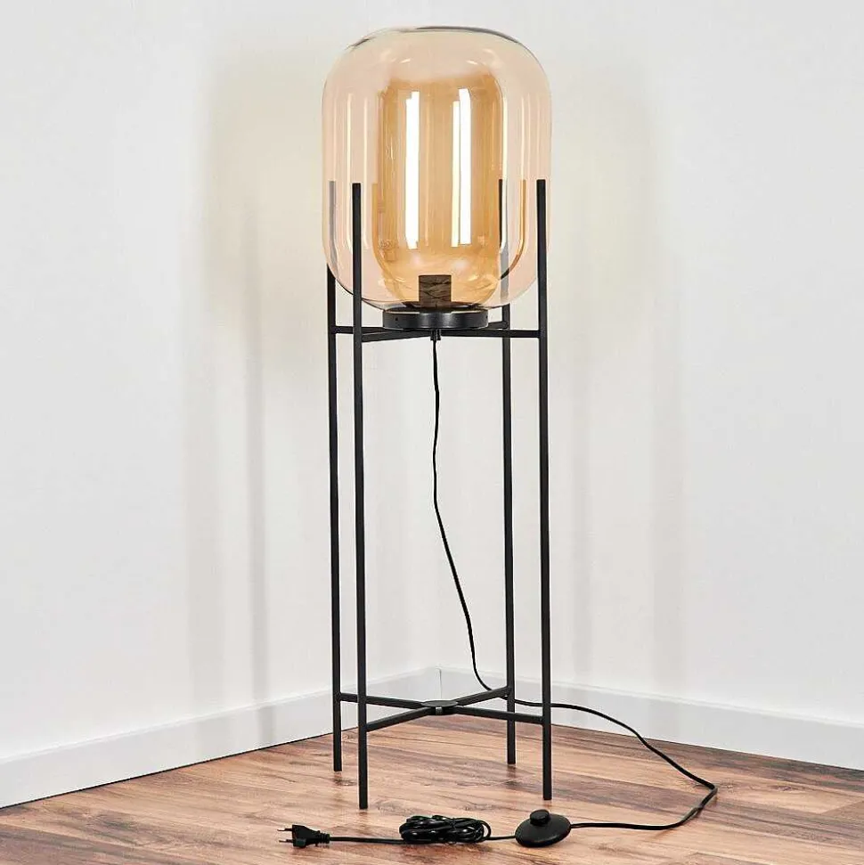 Lampadaire Manzano Noir, 1 Lumiere