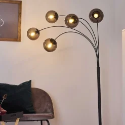 Lampadaire Mesas Anthracite, 5 Lumieres