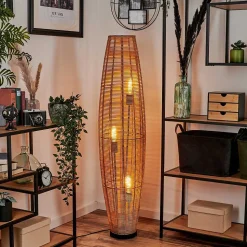 Lampadaire Mulstrand Ecru, Noir, 3 Lumieres