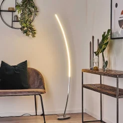 Lampadaire Nagu Led Nickel Mat, 1 Lumiere