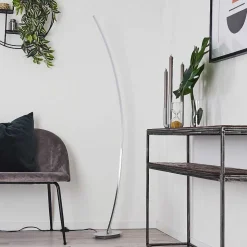 Lampadaire Nagu Led Nickel Mat, 1 Lumiere