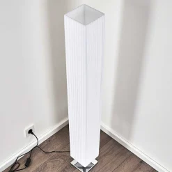 Lampadaire Newtok Chrome, 2 Lumieres