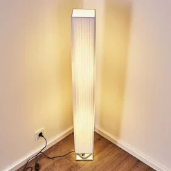 Lampadaire Newtok Chrome, 2 Lumieres