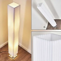 Lampadaire Newtok Chrome, 2 Lumieres