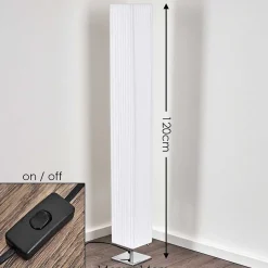 Lampadaire Newtok Chrome, 2 Lumieres