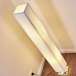 Lampadaire Newtok Chrome, 2 Lumieres