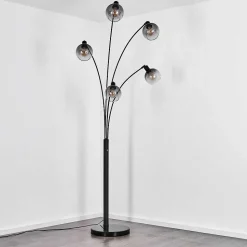 Lampadaire Nikkala Noir, 5 Lumieres