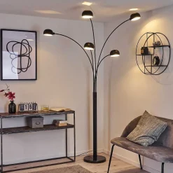 Lampadaire Nikkala Noir, 5 Lumieres