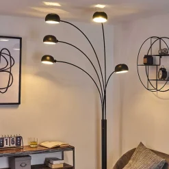 Lampadaire Nikkala Noir, 5 Lumieres
