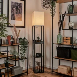 Lampadaire Pambor Noir, 1 Lumiere