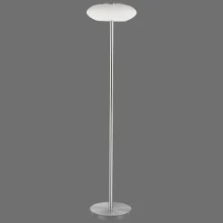 Lampadaire Paul Neuhaus Q-Etienne Led Acier Brosse, 1 Lumiere, Telecommandes