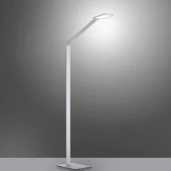 Lampadaire Paul Neuhaus Q-Hannes Led Argente, 1 Lumiere, Telecommandes