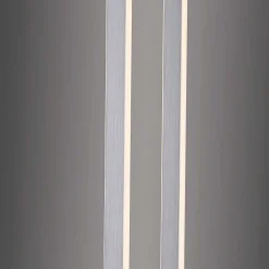 Lampadaire Paul-Neuhaus Q-Kaan Led Acier Brosse, 2 Lumieres, Telecommandes