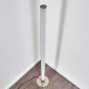 Lampadaire Pipe Led Nickel Mat, 1 Lumiere, Telecommandes, Changeur De Couleurs