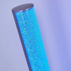 Lampadaire Pipe Led Nickel Mat, 1 Lumiere, Telecommandes, Changeur De Couleurs