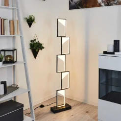 Lampadaire Pitasch Led Noir, 1 Lumiere