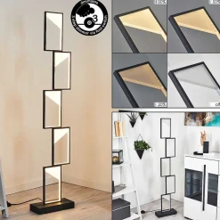 Lampadaire Pitasch Led Noir, 1 Lumiere