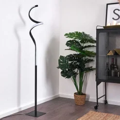 Lampadaire Pitasch Led Noir, 1 Lumiere