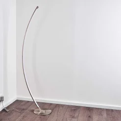 Lampadaire Playa Led Nickel Mat, 1 Lumiere