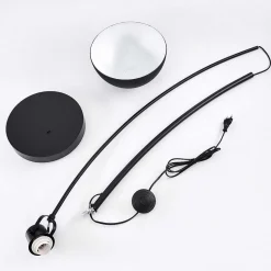 Lampadaire Recife Noir, 1 Lumiere