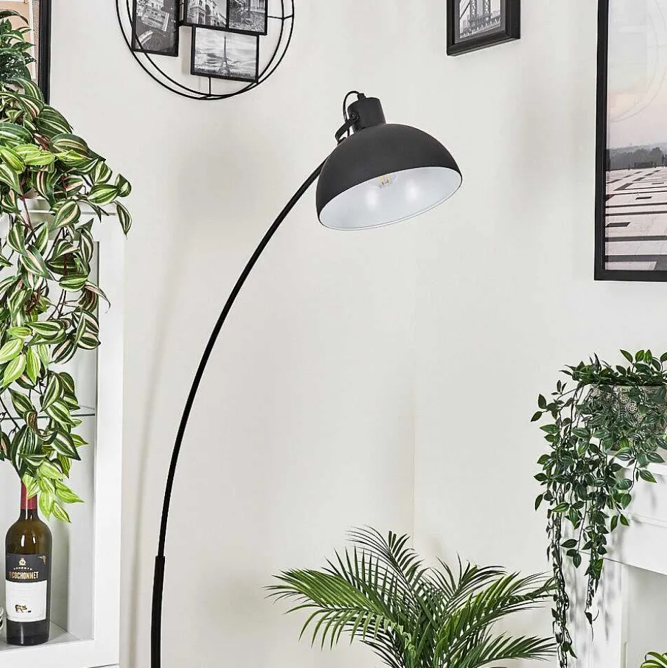 Lampadaire Recife Noir, 1 Lumiere