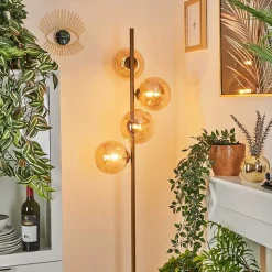 Lampadaire Remaisnil Laiton, 4 Lumieres