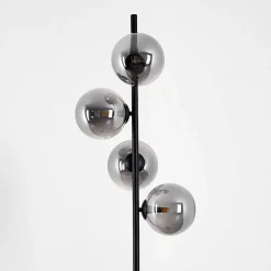 Lampadaire Remaisnil Noir, 4 Lumieres