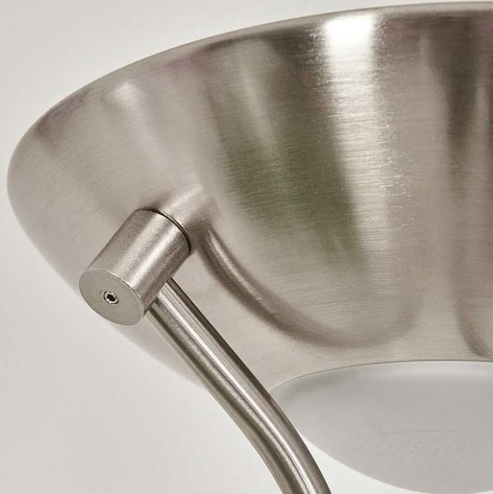 Lampadaire Rom Led Nickel Mat, 2 Lumieres