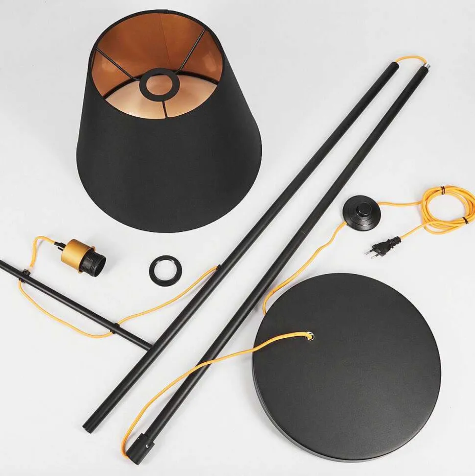 Lampadaire Saillon Noir, 1 Lumiere